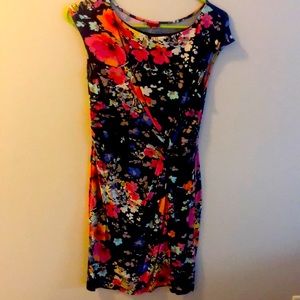 Navy floral dress size M